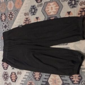 Le Bon Shoppe Pointelle Balloon Pants Charcoal Grey/Black S New